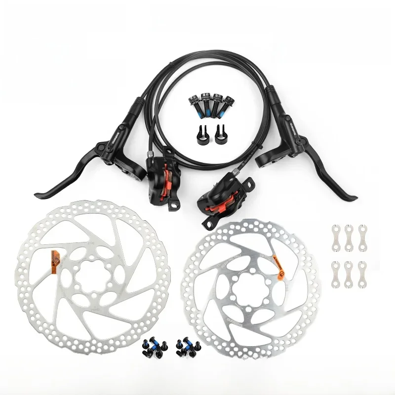 AliExpress Shimano BR MT200 Hydraulic Disc Brake 1550 1500 1450 850 800mm Left Front Right Rear Brake Set RT-10/26/56 160 180mm Rotor