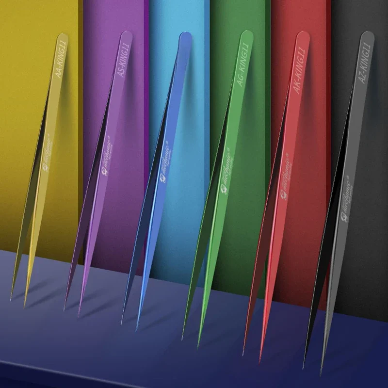 MECHANIC multi-color precyzyjna pęseta zacisk pincety ze stali nierdzewnej do elektronicznej płyty głównej PCB naprawa IC Tools — zdjęcie 2
