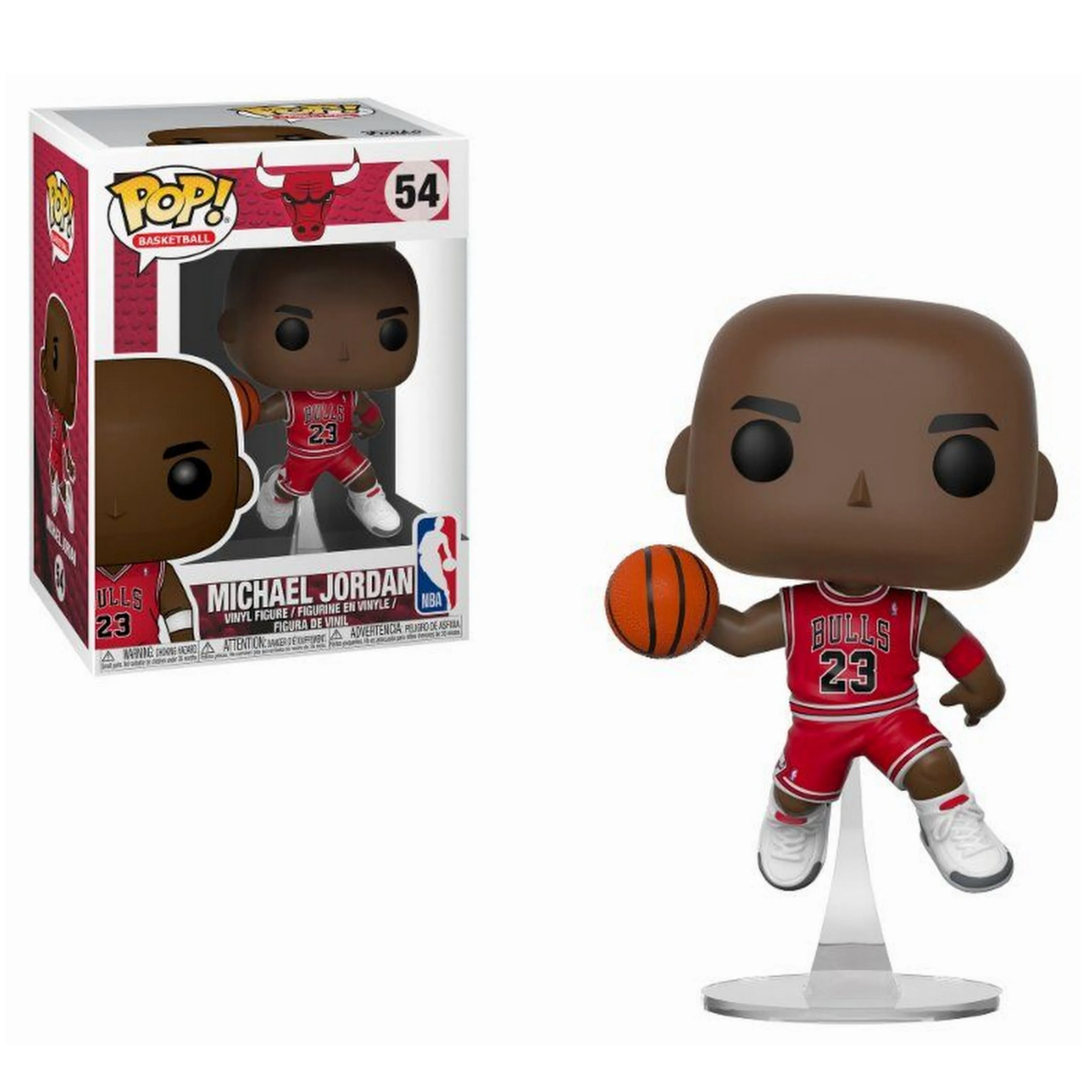 FUNKO POP! NBA: Bulls Michael Jordan figure, reference 36890, number 54-original, toys, boys, girls, gifts, collector, figures, dolls, shop, with box, new, man, woman, official license