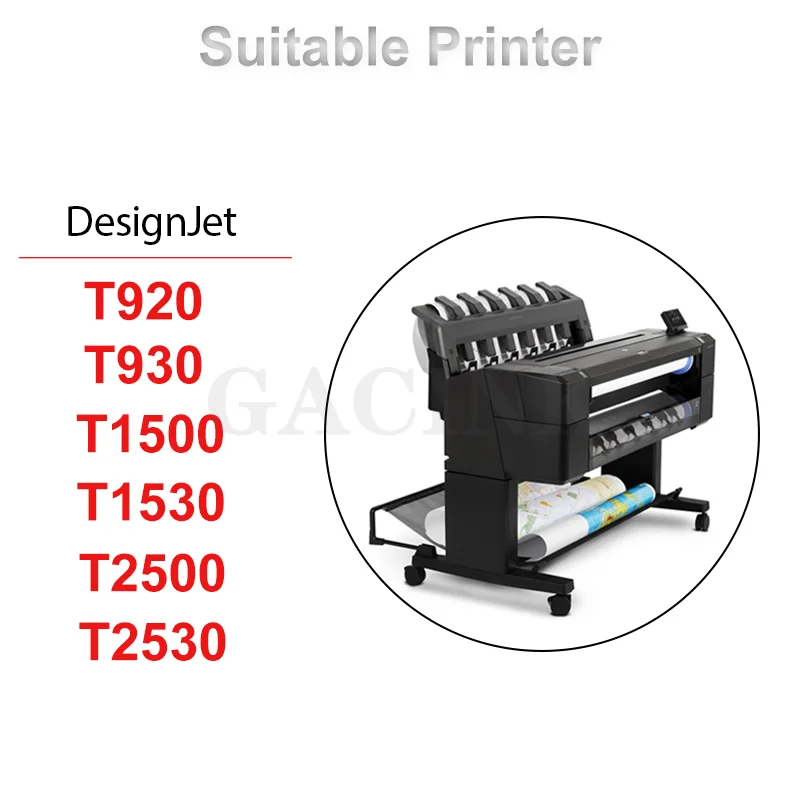 Imagem -06 - para hp 727 C1q12a B3p23a B3p19a B3p20a B3p21a Cartucho de Tinta Compatível para hp Designjet T920 T930 T1500 T1530 T2500 T2530