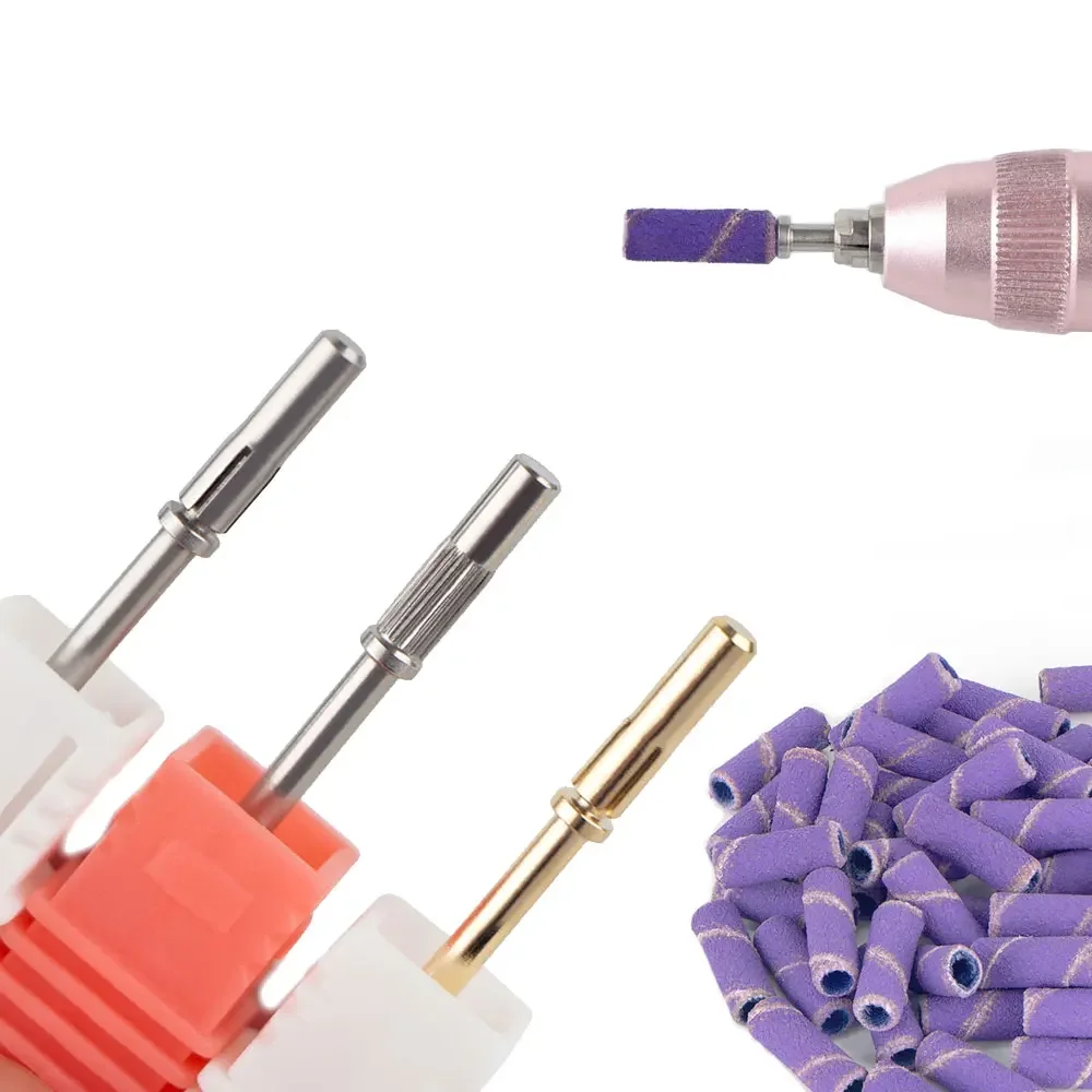 Mini bandes de ponçage en acier inoxydable, 3.1mm, Mini bandes de sable, forets à ongles pour manucure, polissage, outils de manucure, accessoire