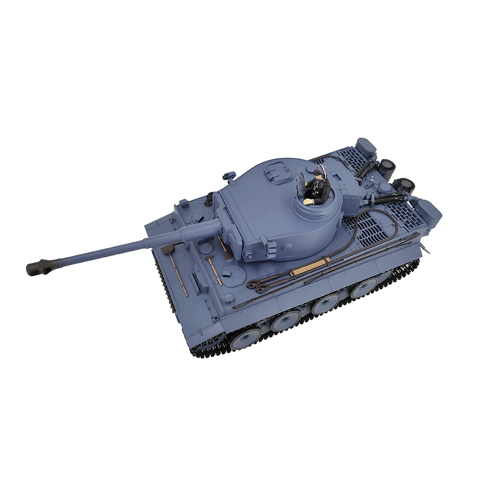 Coolbank-Controle Remoto Tiger Alemão I Tanque Cinza para Meninos, RC Veículos Militares, Henglong 3818, Escala 1:16, 2.4ghz