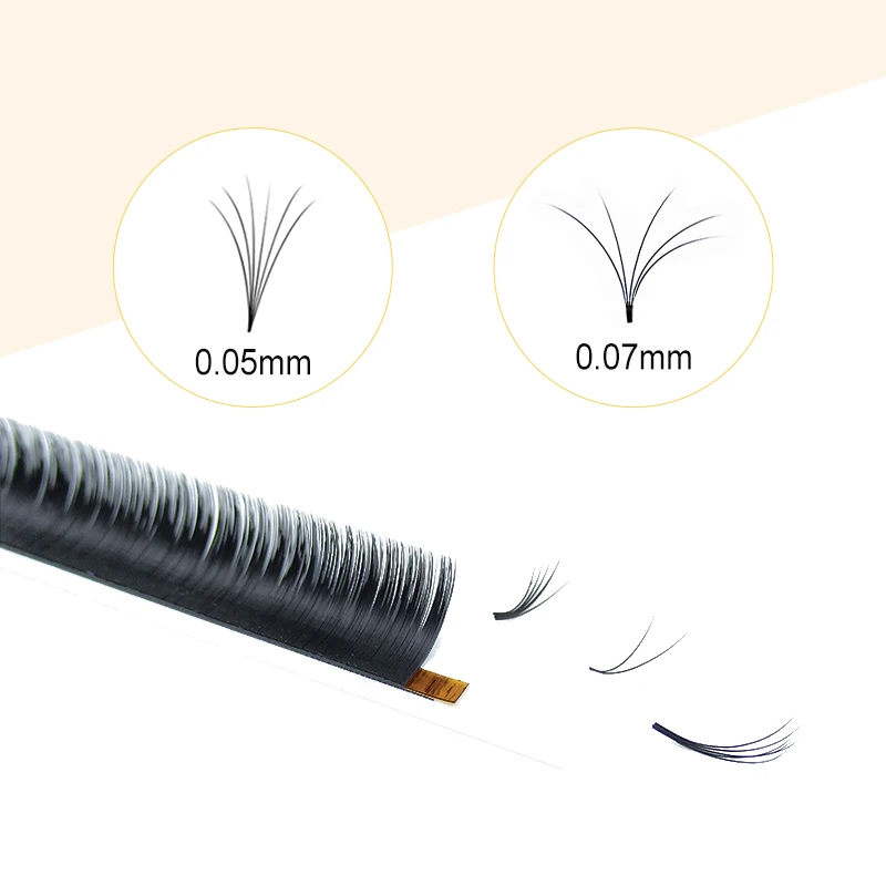 Quewel Easy Fan Volume Eyelash Extension Blooming Lashes Self-making Flowering Fast Fans Eyelashes Bloom Thick Faux Mink Lash