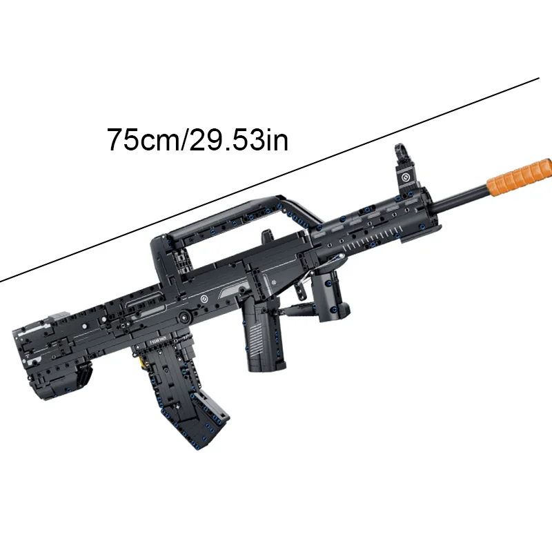 1200 building block gun model, M416 black gun type,enthusiasts to collect, desktop decoration, Halloween/Christmas/festival gift
