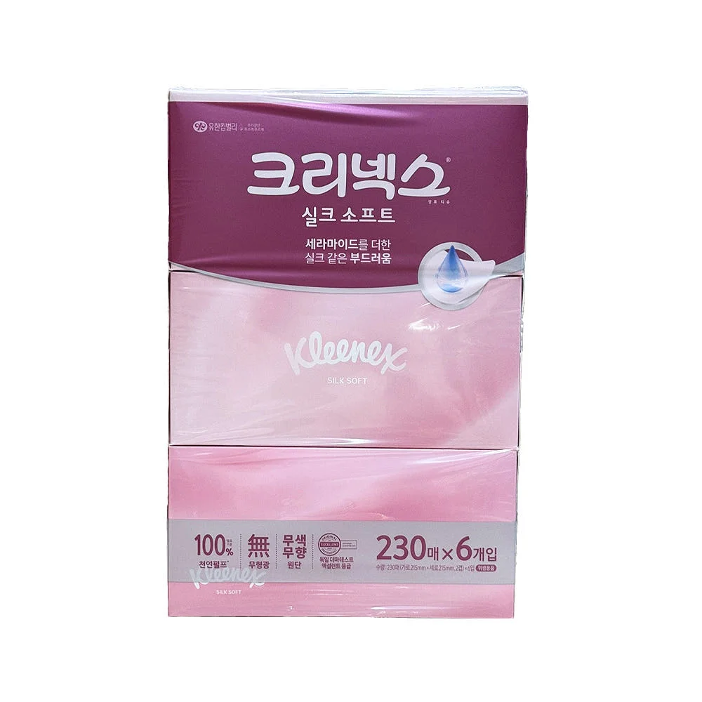 크리넥스 실크소프트 미용티슈 230매 6개입