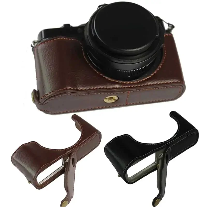 Oryginalne skórzane etui do Panasonic LUMIX DC-LX100M2 LX100 M2 LX100II LX100 II LX100 MarkII Half Body Shell Cover — zdjęcie 2