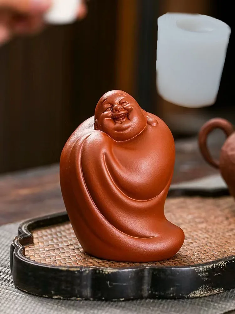 Stampo in silicone antiaderente per monaco - Candele aromatiche Buddha fai-da-te, bomboniere da tè da tavolo fatte a mano Stampi per decorazioni paesaggistiche per acquari