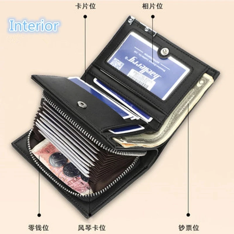 Genshin Impact Klee Zhongli Xiao Cosplay PU Leather Student Coin Purse Anime Folding Wallet Men Women Game Fashion Notecase Gift