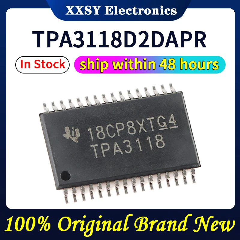 TPA3118D2DAPR en stock, calidad 100% Original, nuevo