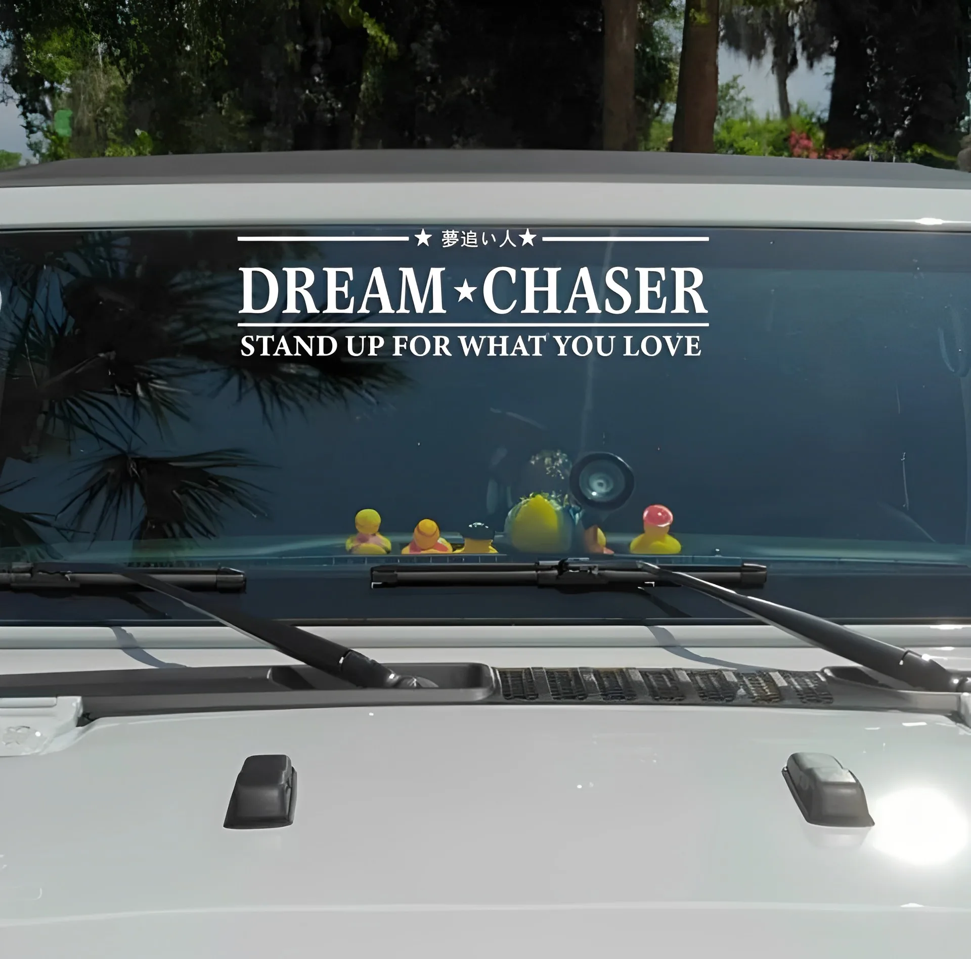 DREAM CHASER Car Stickers and Decals Exterior Car Personalized Tuning Accessories Windshields Stickers Vinyl Waterproof Stickers