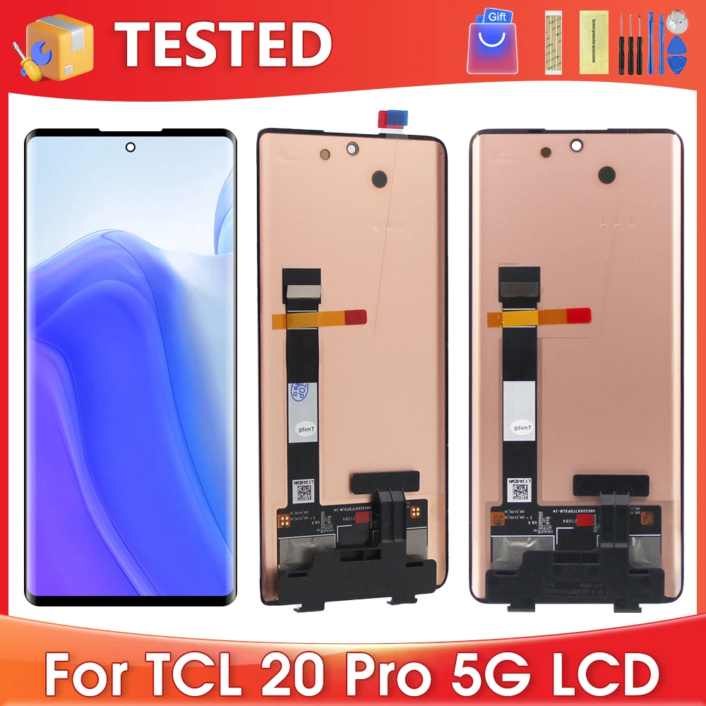 

6.67''For TCL 20 Pro 5G For TCL 20Pro 5G T810H LCD Display Touch Screen Digitizer Assembly Replacement