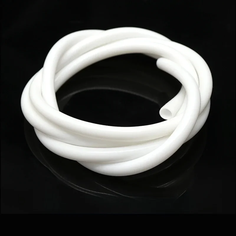 Tuyau en caoutchouc de Silicone blanc de qualité alimentaire, 1/5/10M, ID 0.5 1 2 3 4 5 6 7 8 9 10 12 14 16 18 20 25mm, Tube Flexible non toxique