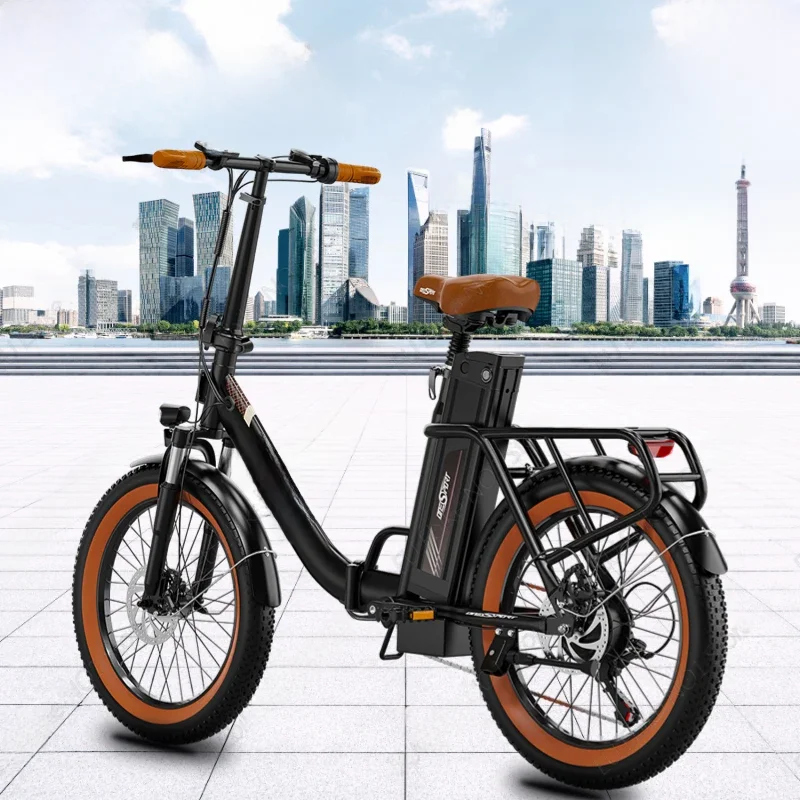 AliExpress Electric Bikes 250W Motor 48V17AH Lithium Battery City Commuting Foldable E Bike 20-inch Aluminum
