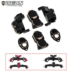Meus Racing 1/24 Brass Weight Cover Portal Axle Cover Front Rear Portal Cover Boxes for MEUS Plastic Axles SCX24 Portal Axle