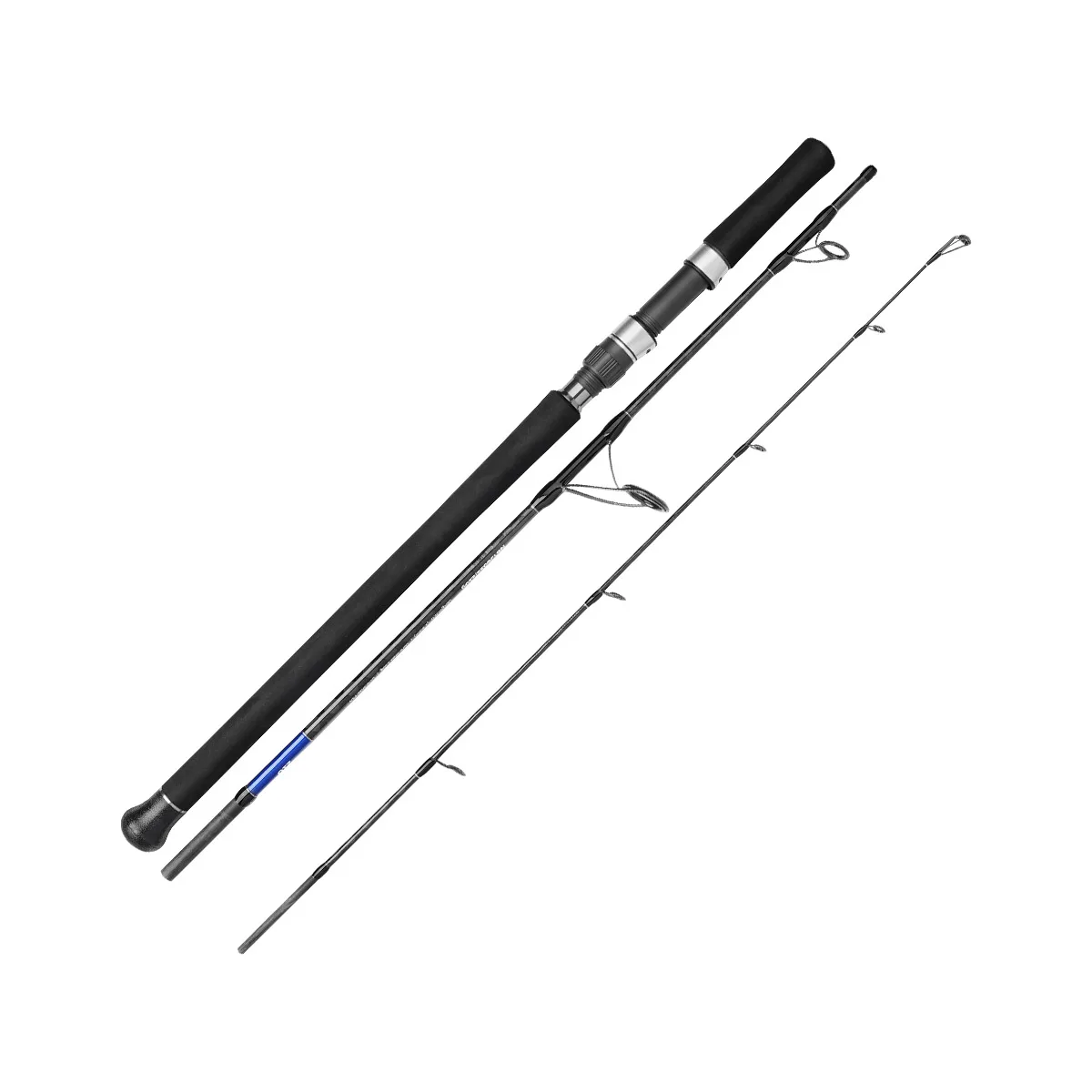 NOEBY Travel Jigging 1,83m Spinnrute Konventionelle Angelrute 3-teilig Fuji Toray Offshore Boot Jigging Tragbare Angelruten