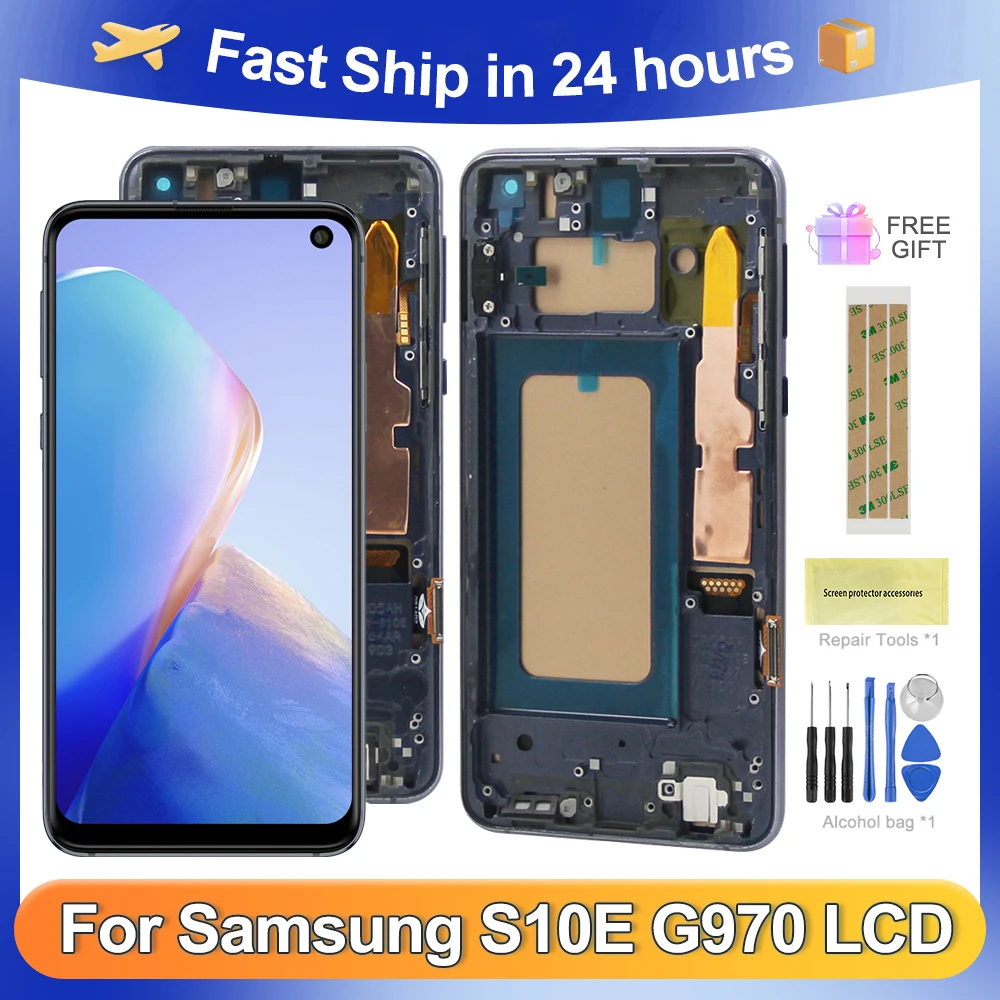 

S10E 5.8''For Samsung For G970F G970U G970W G970 G970N LCD Display Touch Screen Digitizer Assembly Replacement