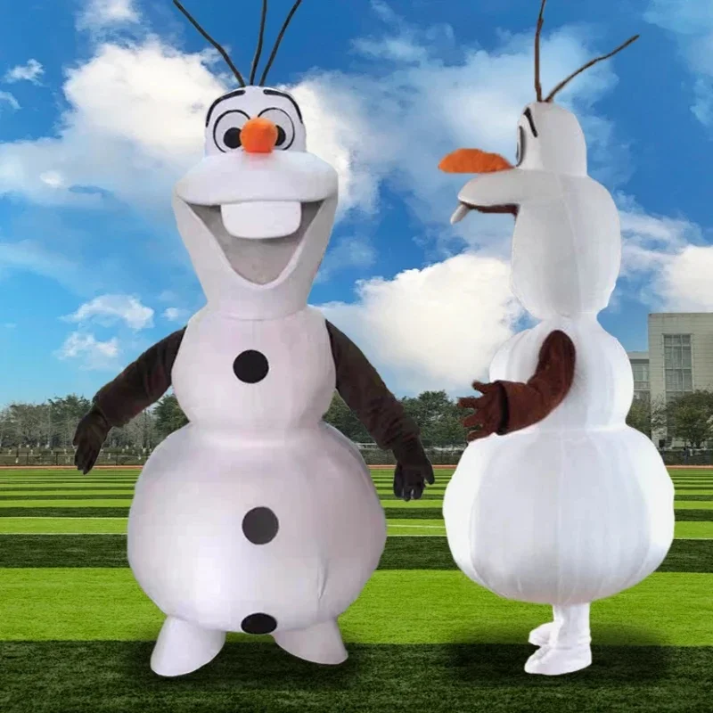 Anime Cartoon Olaf Mascottekostuums Leuke Anime Cosplay Prestaties Magische Sneeuwpop Kostuum Volwassen Feest Kerst Halloween Outfits - afbeelding 2