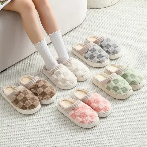 남성 여성 겨울용 털 슬리퍼 거실 방한 실내화 따뜻한 가을 겨울용 홈슬리퍼 캐주얼한 스타일