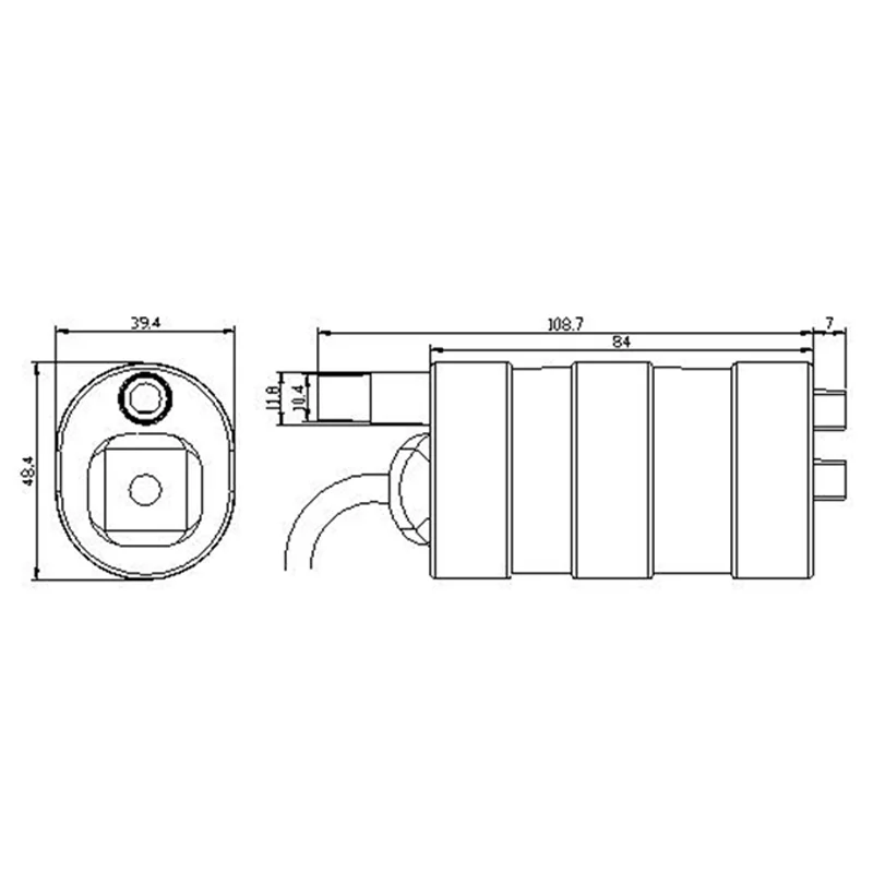 DC12V 24V Brushless Motor Submersible Pump Head 5M 1000L/H Small Pump Suitable for Cutting Machine Cooling, Shower Water Supply