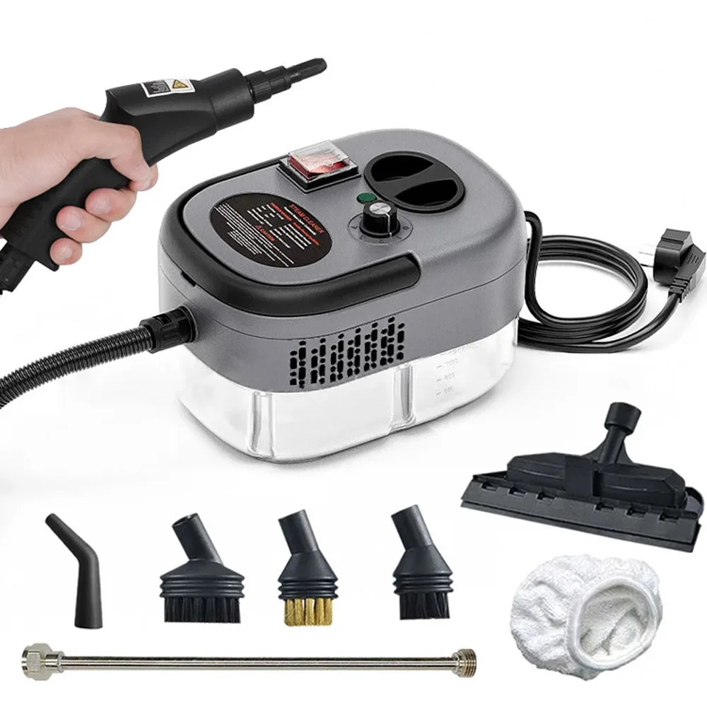 Stoomreiniger Hogedrukreiniger op hoge temperatuur met afstandsbediening Stoomreinigingsmachine voor thuis Afzuigkap Auto 2500W