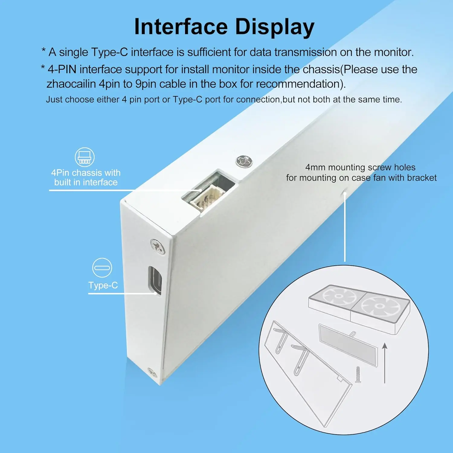 wisecoco 11.3インチ ミニポータブルモニター ips 1920x440 ストレッチ