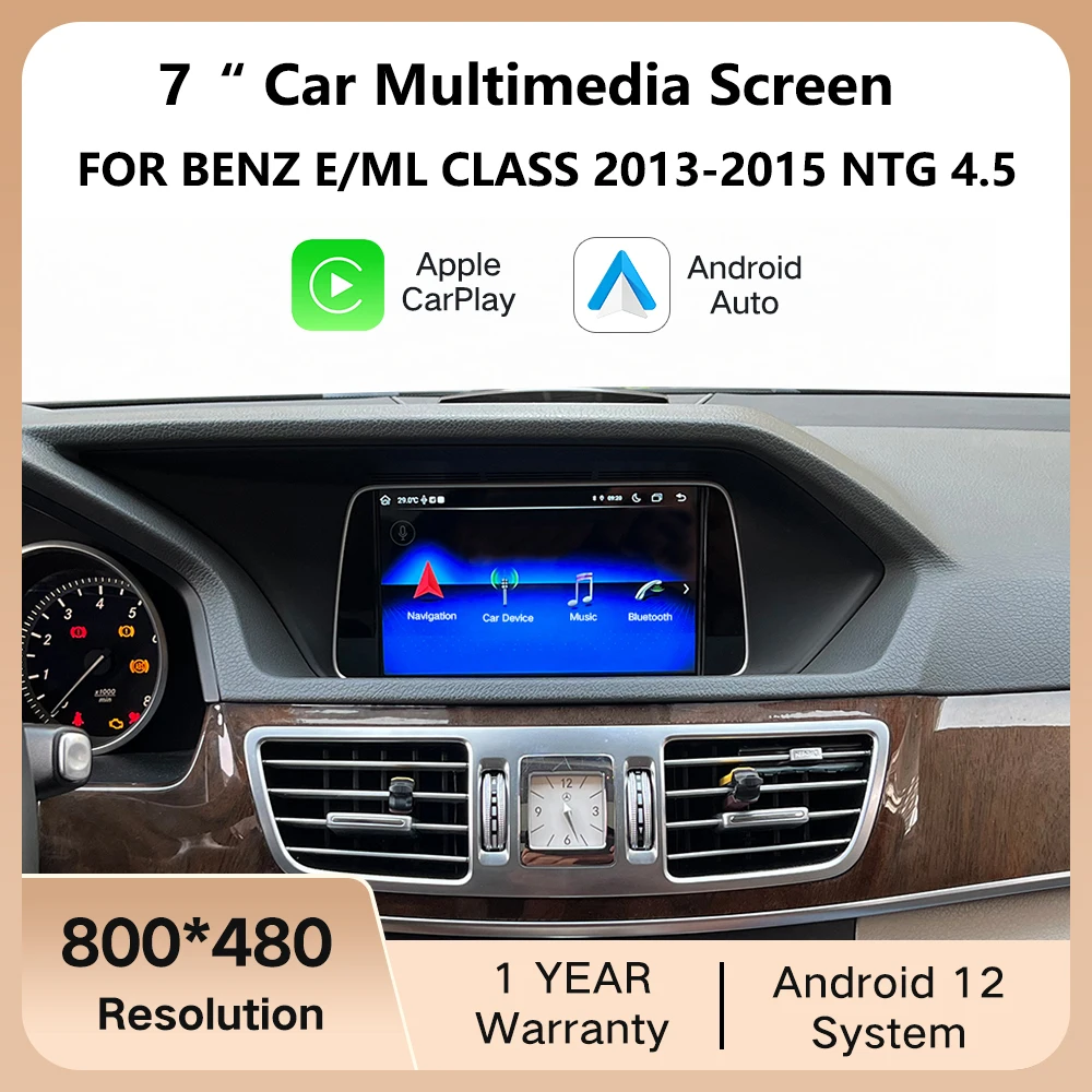 Factory Price 7inch Car Multimedia Players For Mercedes Benz E/ML Class 2013 2014 2015 NTG4.5 GPS Navigation CarPlay AUTO