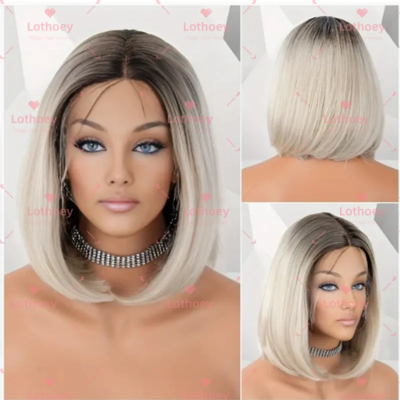 613-short-bob-hairstyle-human-hair-wig-medium-sized-face-shape-natural-luster-transparent-lace-front-edge-wig-suitable-for-daily