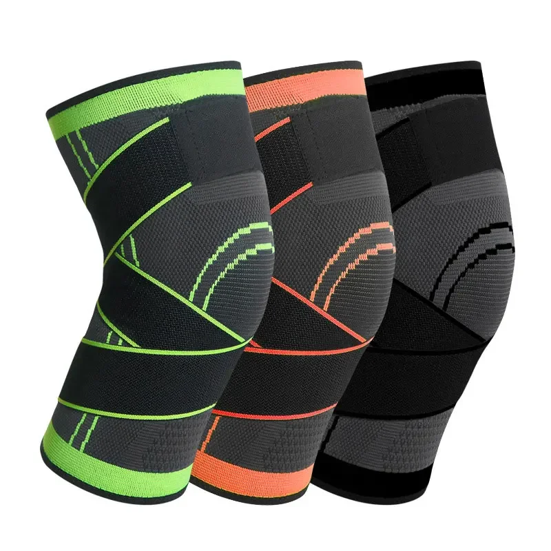 AliExpress 1PC Sports Compression Knitted Knee Pads Running Cycling Basketball Breathable Straps Knee Pads