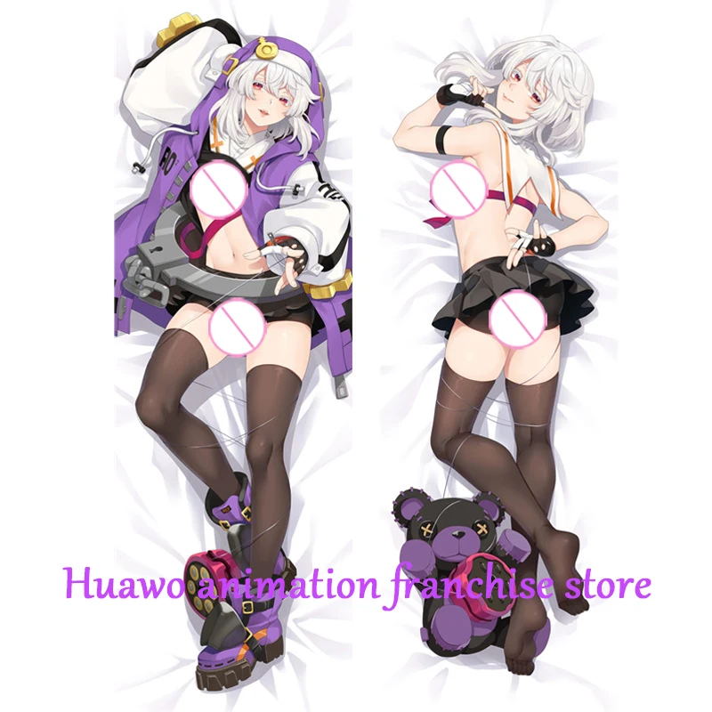 

Подушка Двухсторонняя наволочка с принтом в стиле аниме подушка «Dakimakura» Bridget Guilty Gear, обнимающая наволочка Otaku Waifu