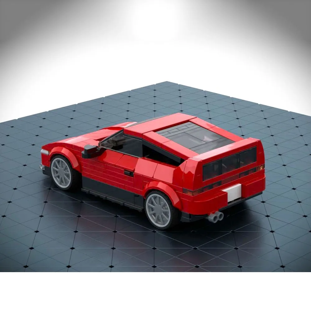 PolaDeer 308PCS MOC DIY City Vehicles 1983 Pocket-sized Sports Car CRX Building Block Assembly Toy Brick Children Birthday Gifts