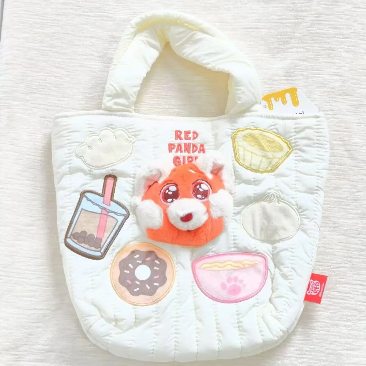 Genuine Potdemiel Disney Hamm Rex Cartoon Canvas Bag Portable Lunch Handbag Student Daily Shoulder Tote Bag Collect Souvenir Gif