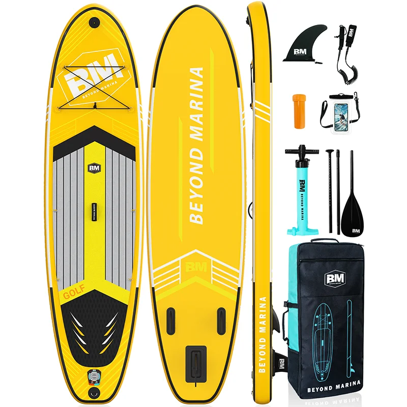 

BM Inflatable Stand Up Paddle Board Featherlight Sup Board for Adult Premium Double Action Pump