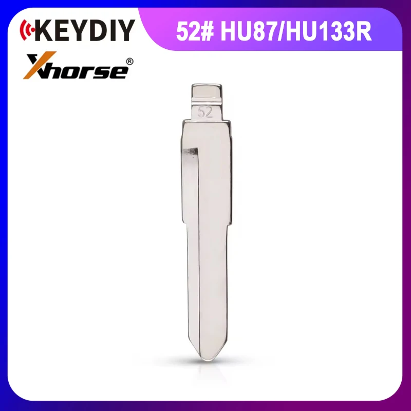 

10шт 52 # Нет. 52 HU87 HU133R металлическая необрезанная заготовка для Suzuki Swift для keydiy KD xhorse VVDI JMD флип-дистанционный ключ лезвие
