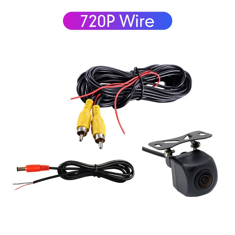 Segnale Stabile Retrocamera Auto Wireless AHD 1080P Telecamera Posteriore Senza Fili con 5'' Monitor con Telecamera Retromarcia Wireless Nessuna Foratura DIY Linea Guida per DC 12V Auto SUV Camion