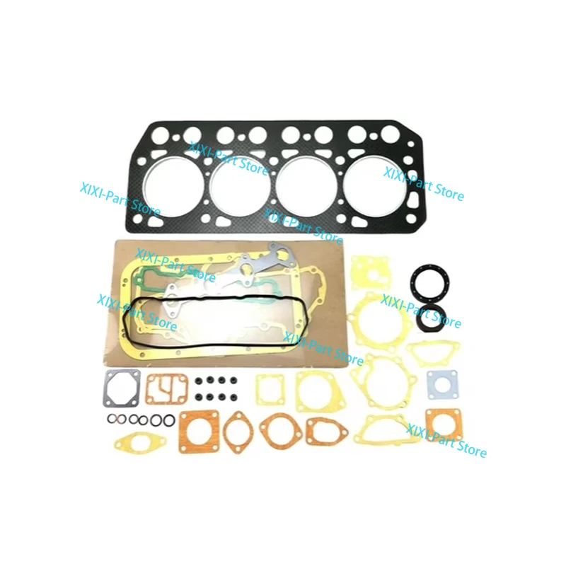 K4E For Mitsubishi Cylinder Head Gasket Full Gasket Kit Set Piston Ring Engine 4-Cylinder 76*2.5HK+2+4mm  Overhaul Rebuild Kit