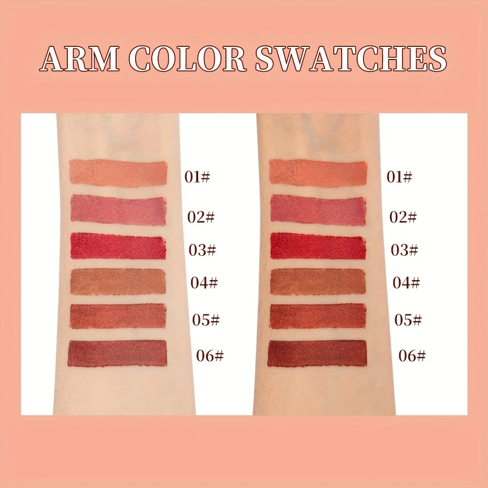 Matita labbra opaca che si applica facilmente, con finitura opaca, matita rossetto twist-up, impermeabile naturale, adatta a tutte le pelli