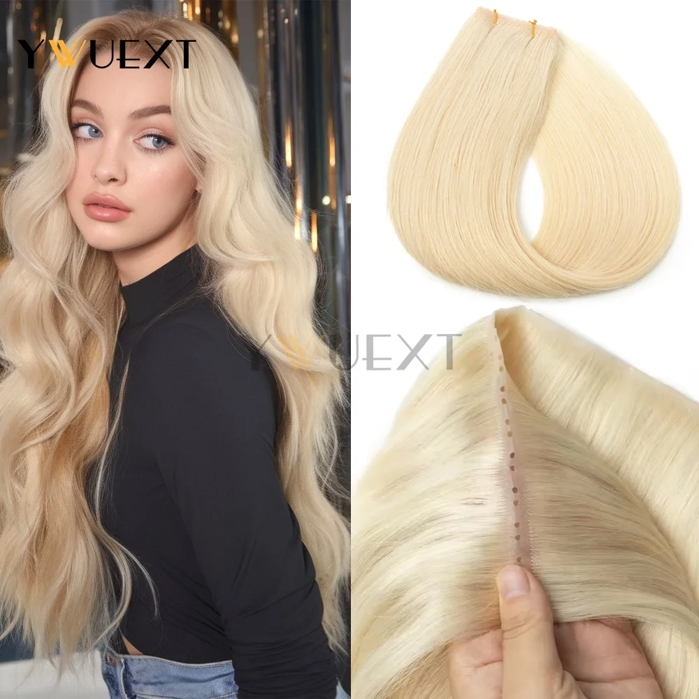 

Двойные инжекционные накладные пряди для волос XO Hole Weft с двойными креплениями, из полиуретана (PU Skin Weft), без клея, для микролинкового наращивания, для женщин, 40-50 г, 12-24 дюйма