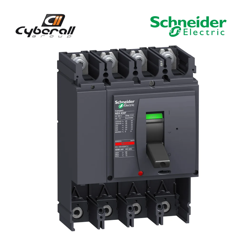 Schneider Electric-Cyberall-magnetothermal motor circuit breaker, Compact model NSX630F 4 pole SD