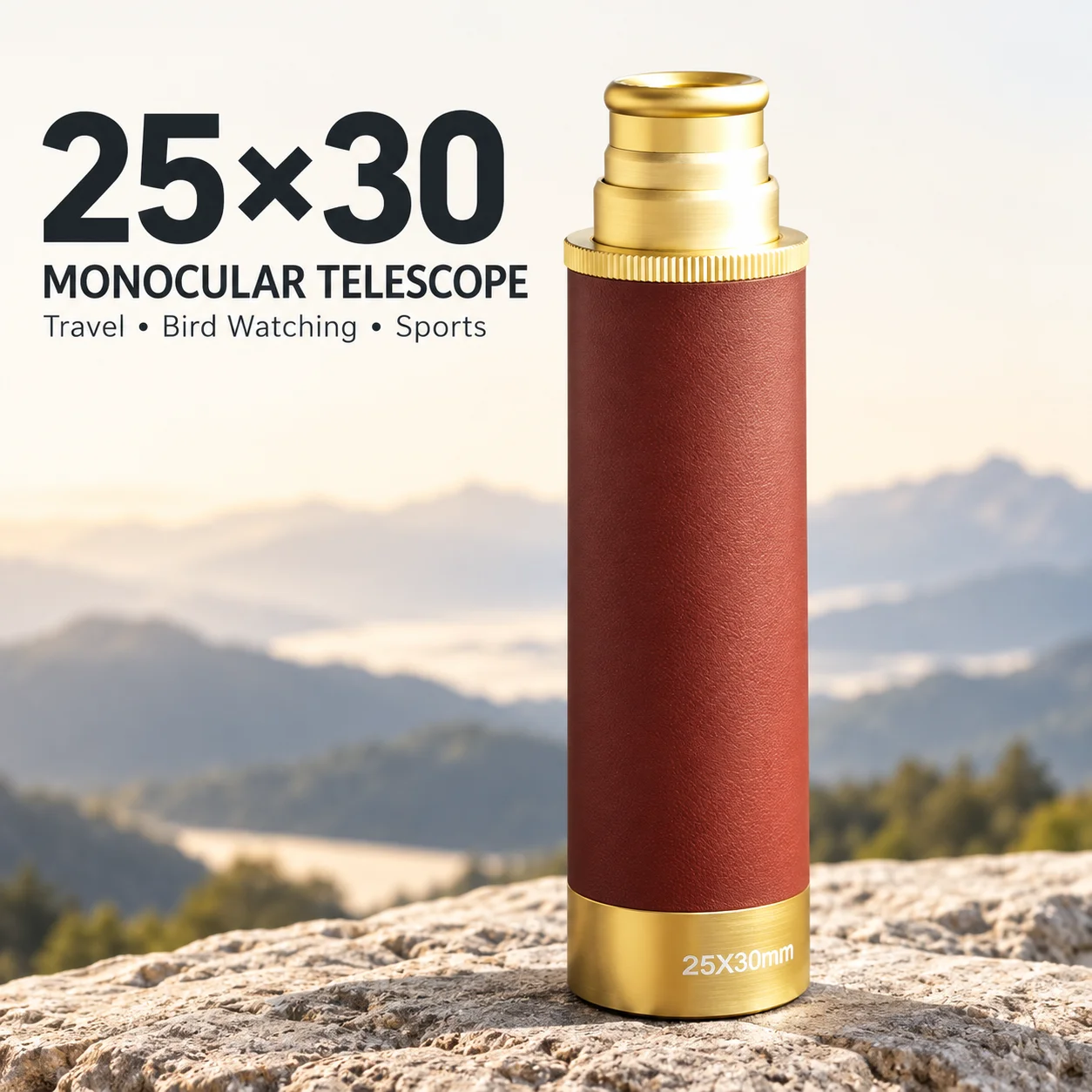 25x30 Monocular Telescope Portable Retractable Spyglass for Bird Watching Travel Hiking and Outdoor Sports