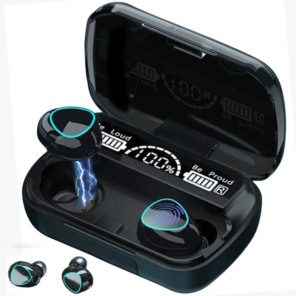 1 Set (Charging Case + 2 Headphones) |G20 True Wireless Earbuds 5.3 Headphones, In-Ear Earbuds with HD Mic, 60H Playtime Earbuds