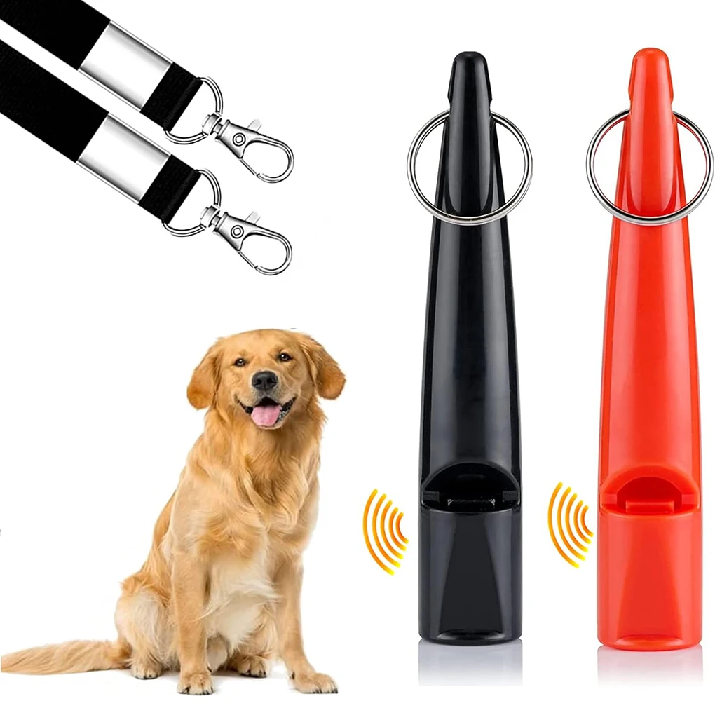 Dog Whistle with Lanyards, Ultrasonic Dog Whistles to Stop Barking, High Pitch Frequency Silent Whistles for Dog Training