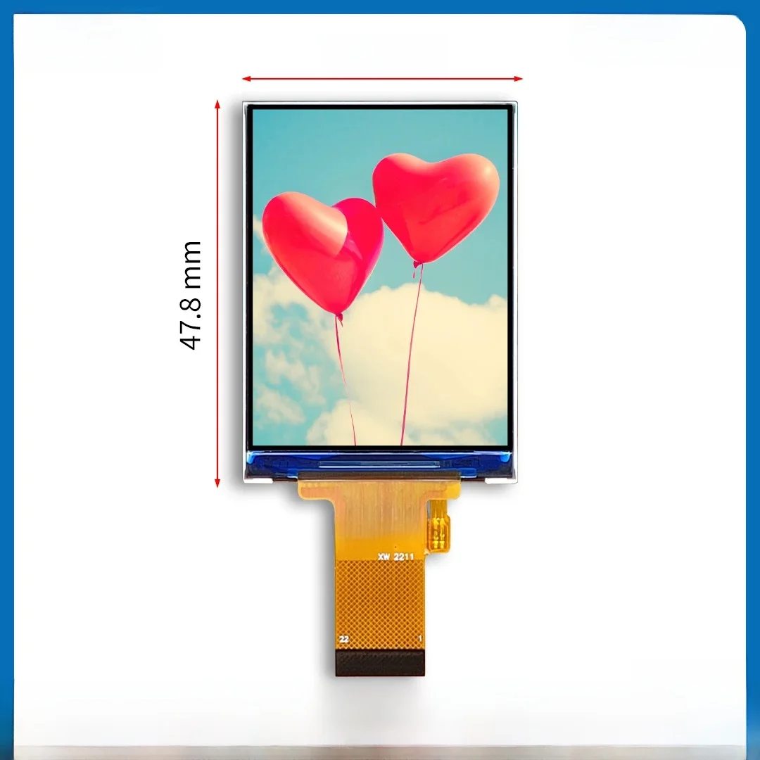 2,0-calowy moduł wyświetlacza LCD Interfejs SPI 2-calowy interfejs szeregowy LCD TFT ST7789 rozdzielczość 240*320 IPS 22pin D200FPC9384-C — zdjęcie 2