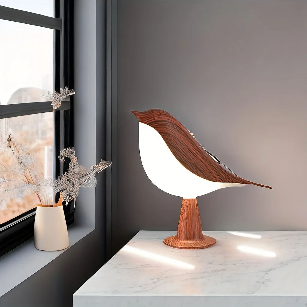 Veilleuse tactile aste Little Bird, lampe de table à intensité variable, chambre à coucher, bureau de pépinière, voiture, décoration d'intérieur, moderne, mignon