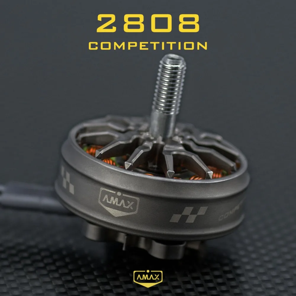 2808 Competition Brushless Motor 3-6S Φ5mm FPV RC Drone Model Plane Quad Freestyle Long Range  350 450 750 1250 1400 1600KV AMAX