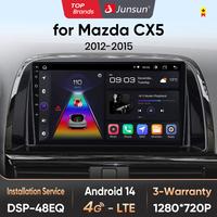 Junsun AI CarPlay 4G Android 14 Car Radio for Mazda CX5 CX-5 2011-2017 Multimedia Player WiFi GPS Navi TouchScreen 360 camera