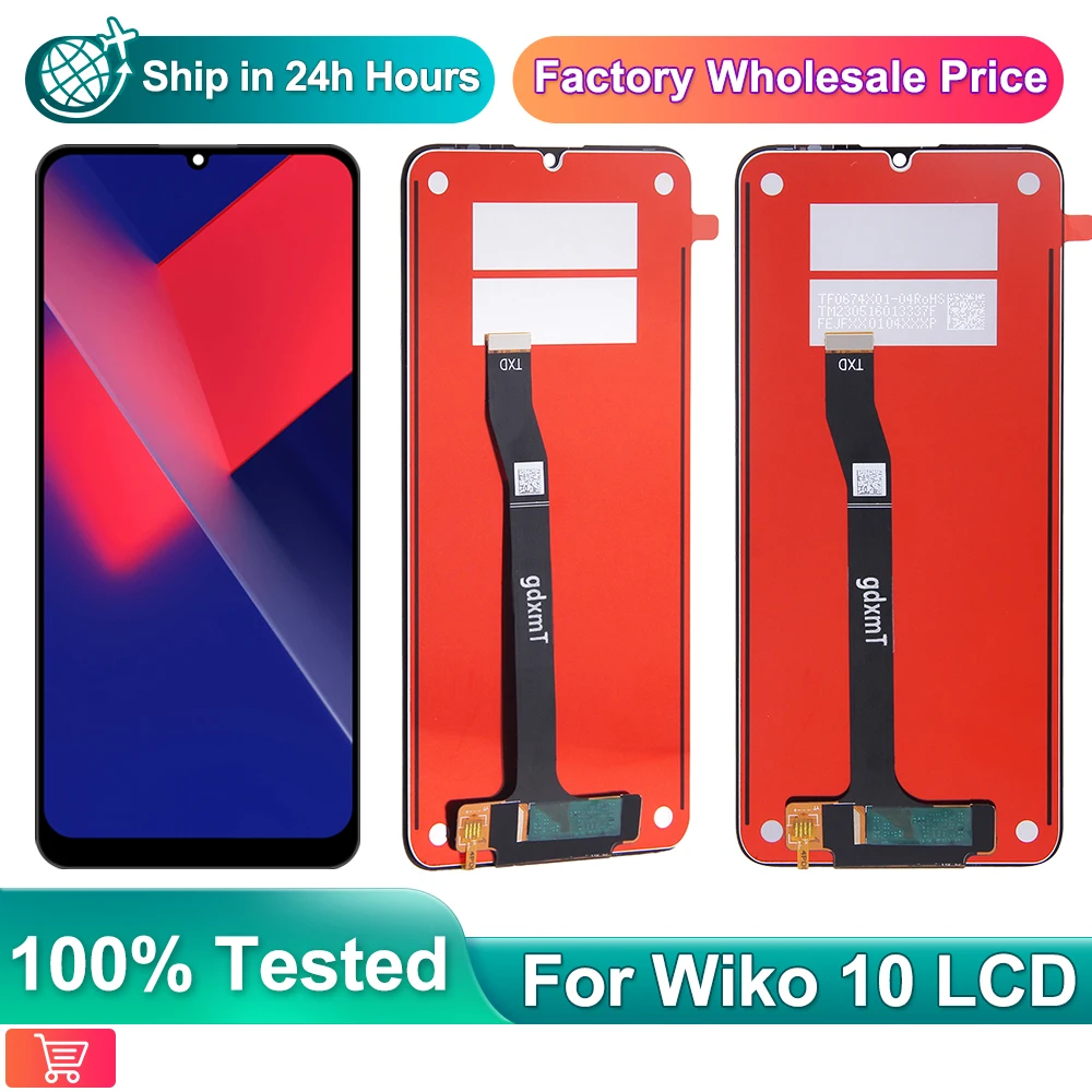 

6.75" 100% tested For Wiko 10 VHEM-E04 VHEM-E03 lcd display With Touch Screen Digitizer Sensor Panel Assembly Repair Parts.