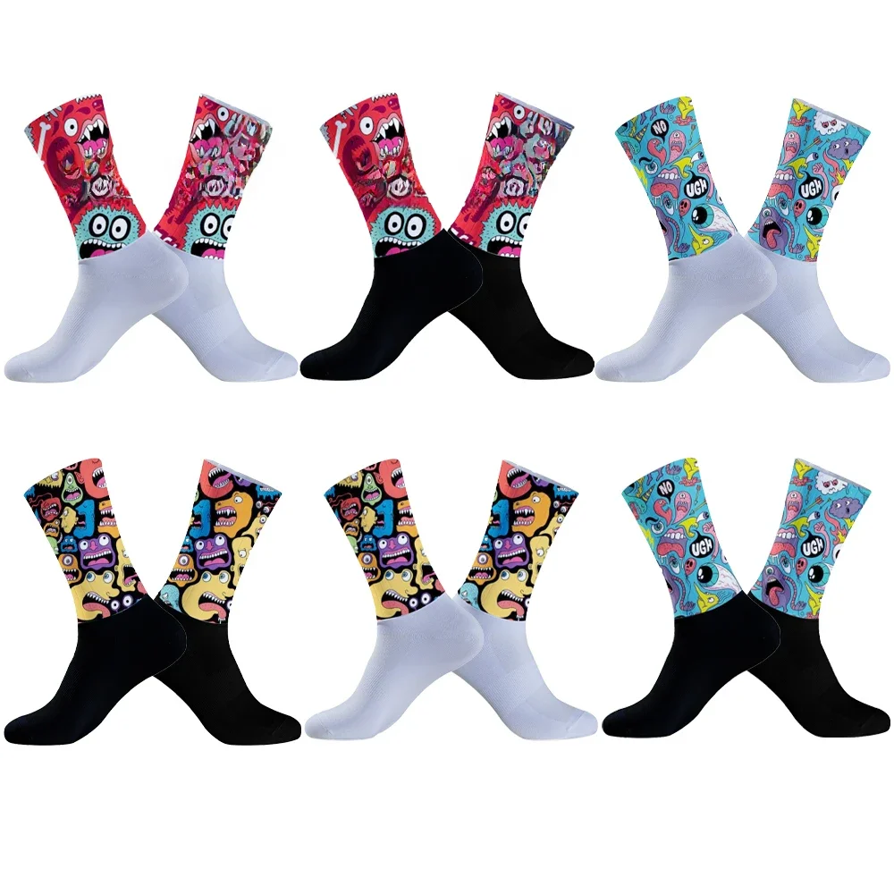 AliExpress NONE New Cycling Socks Lightweight Large Mesh Design  Bicycle Sock Unisex Adult Targeted Compression Non Slip Hiking Runing Socks