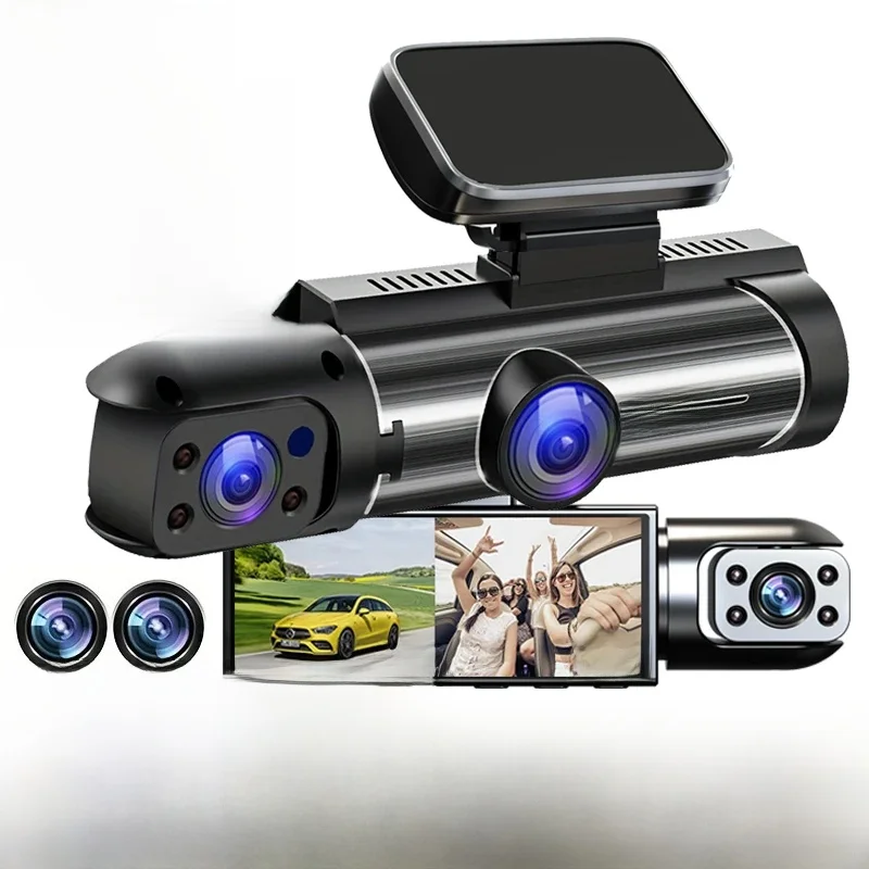 Rejestrator samochodowy z podwójnym obiektywem FHD 1920 * 1080P Kamera samochodowa Kamera samochodowa Kamera samochodowa Rejestrator wideorejestratora Wnętrze Mini rejestratory Czarne pudełko — zdjęcie 2