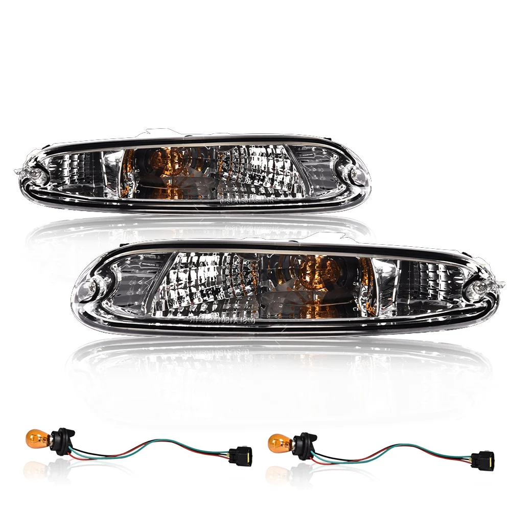 

Clear Front Bumper Signal Lights Pair W/Bulbs Waterproof and Dustproof Fit for 1990-1997 Mx-5 Miata