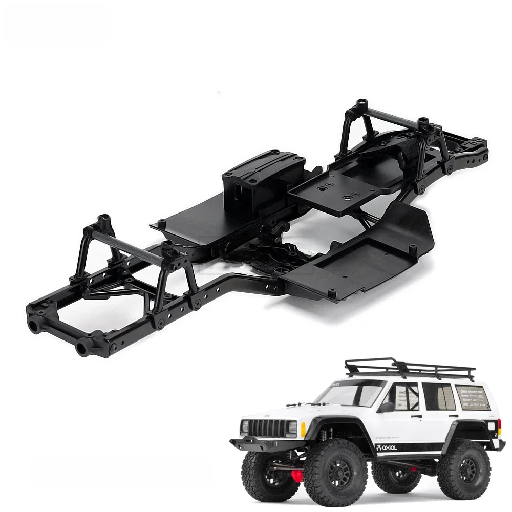 313mm rozstaw osi z tworzywa sztucznego rama obudowy garnitur dla RC 1/10 samochód Rock clawler zdalnie sterowany oś samochodu SCX10 I & SCX10 II 90046 90047 — zdjęcie 2
